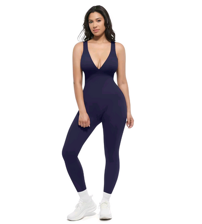 Luxero GentleSculpt Deep V Jumpsuit